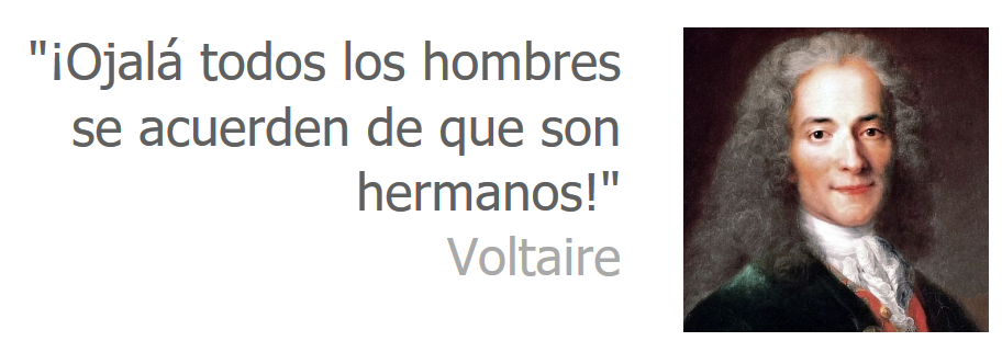 La oración de Voltaire